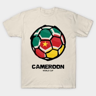 Cameroon Football Country Flag T-Shirt